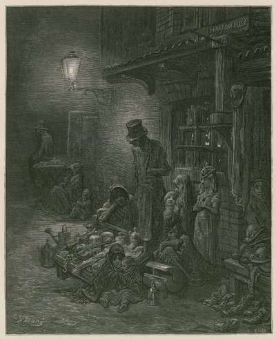 ロンドンのスラム街 作： Gustave Dore